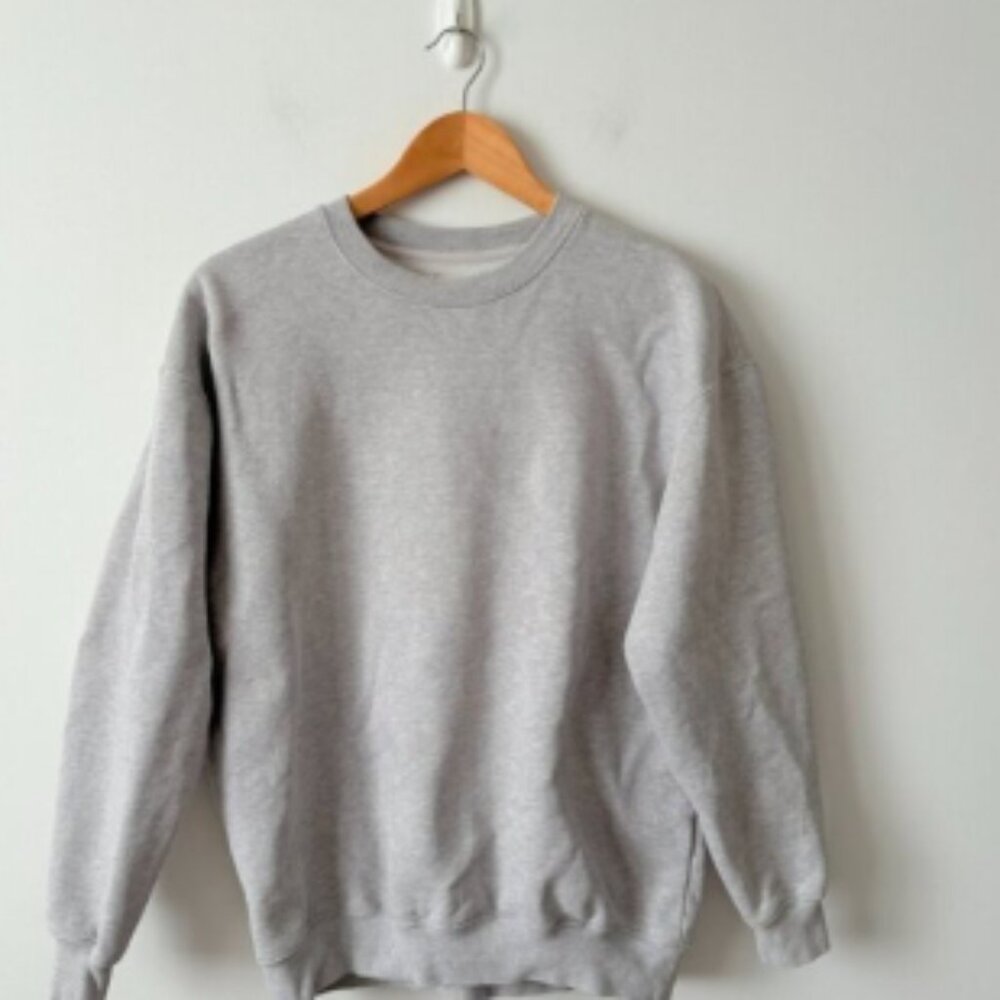 Aritzia Wilfred Free Crew Neck Pullover Sweatshirt Sweater Heather Grey Size 1